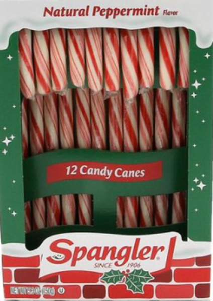 SPANGLER 'Peppermint' Candy Canes Zuckerstangen Rot a 12 Stück a 150 gr